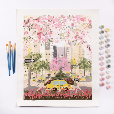 Park Avenue Spring by Joy Laforme Painting Kit Example