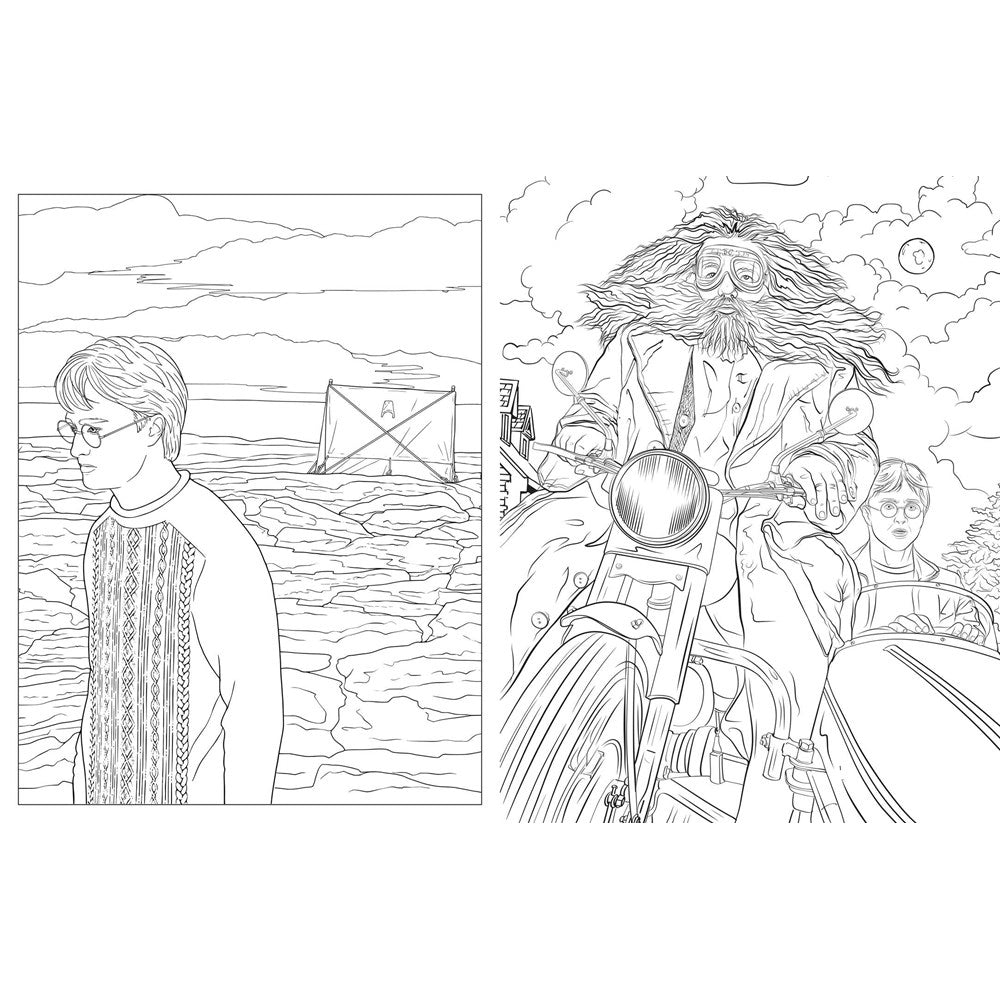 Harry Potter: Travels Through the Wizarding World Coloring Book