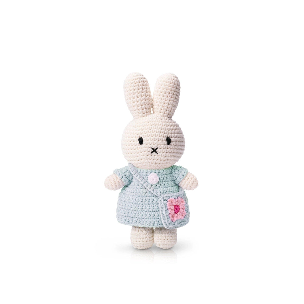 Just Dutch Miffy in Mint Dress and Flower Bag