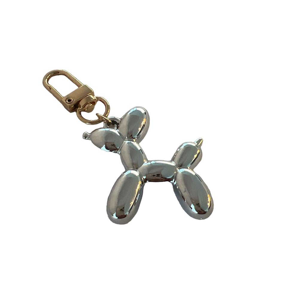 Balloon Dog Keychain Silver - Maison Nova