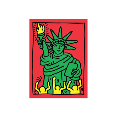 Keith Haring Statue of Liberty Die-Cut Sticker - Maison Nova