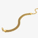 18K Gold-Plated Wide Chain Bracelet Open