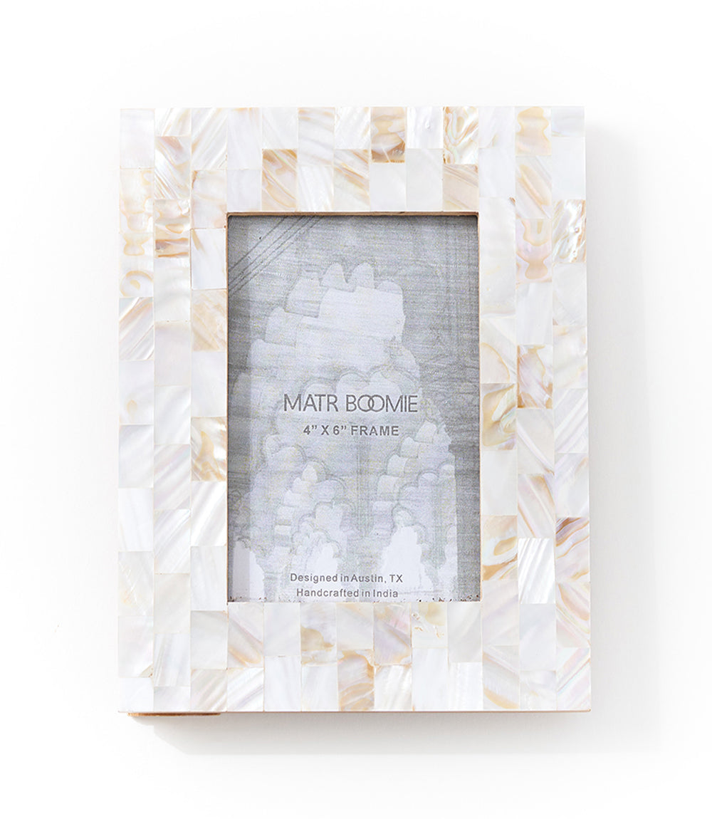 Chitra 4x6 Mother of Pearl Picture Frame
