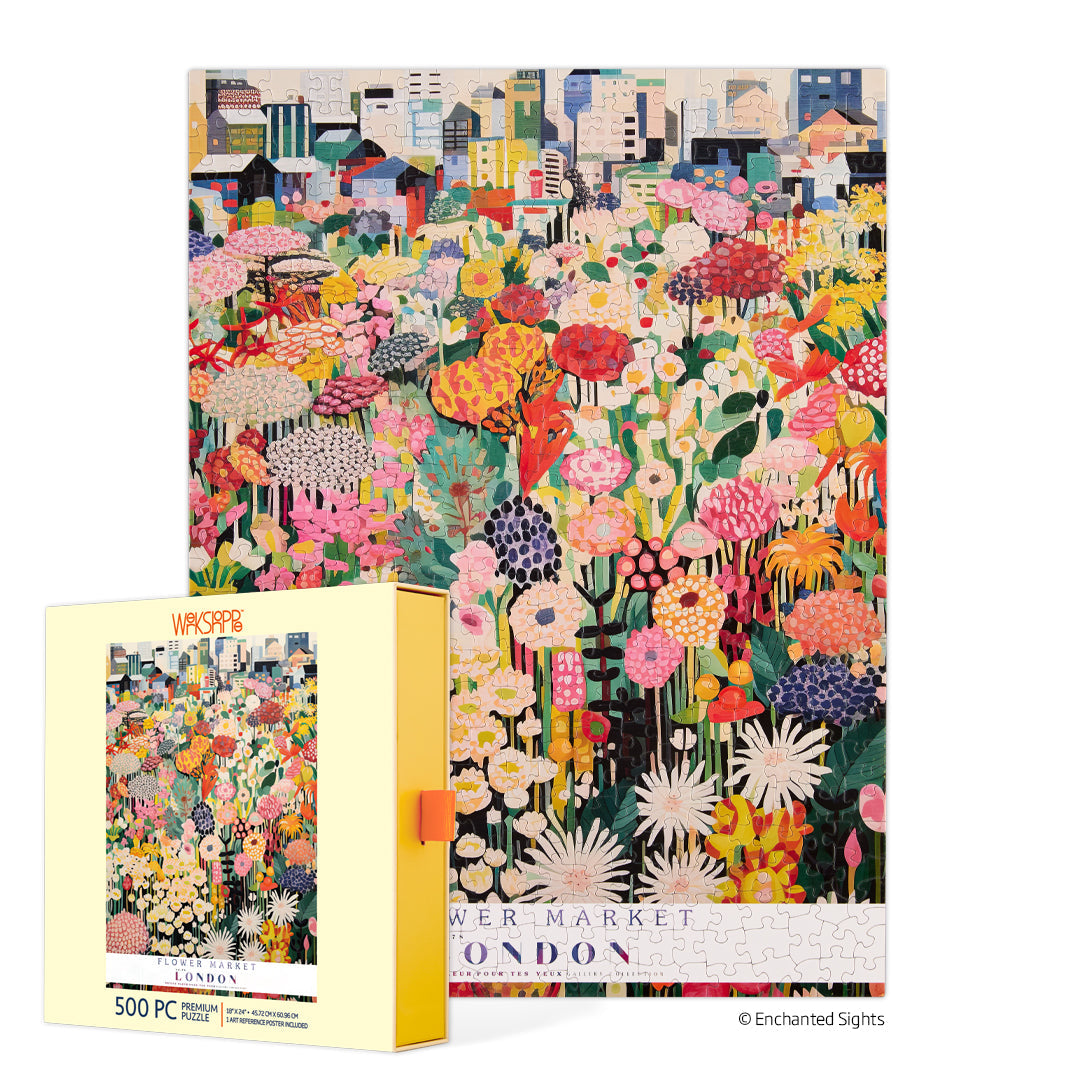 London Flower Market 500 Piece Puzzle