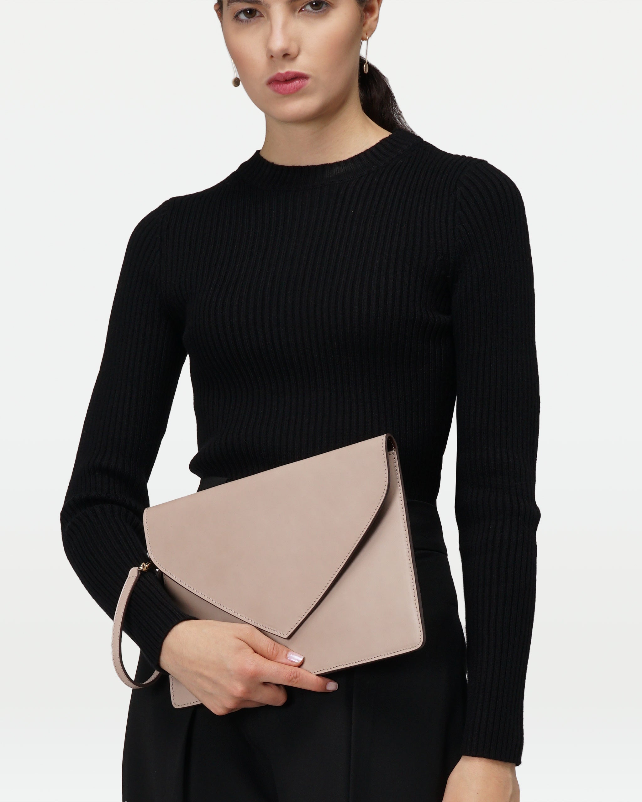 Envelope Clutch | Calfskin and Suede Leather