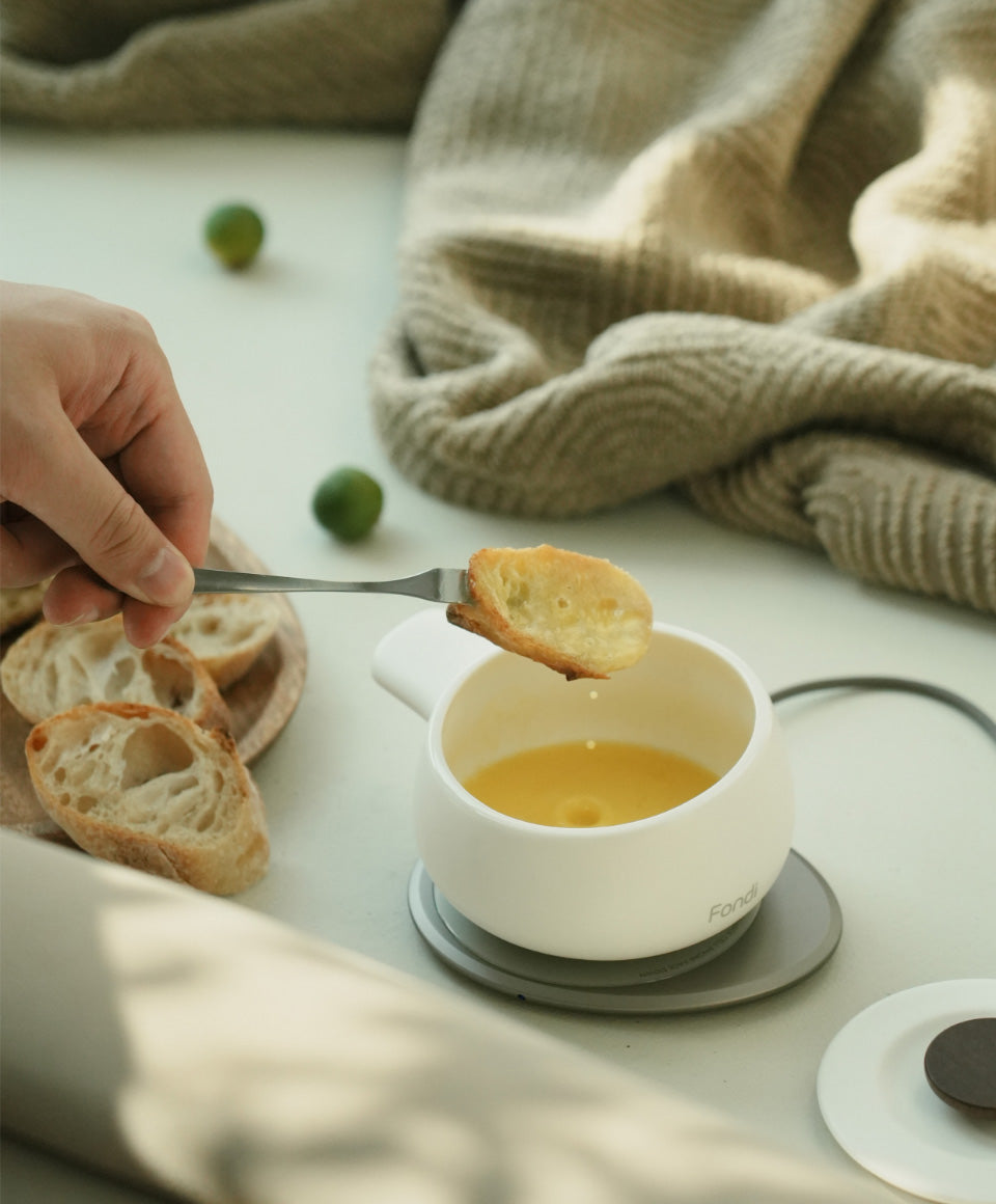 OHOM Fondi Self-Heating Fondue Set - Rosy Apricot (SD)