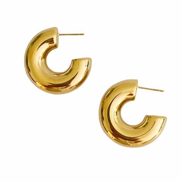 Polished Hoop Earrings