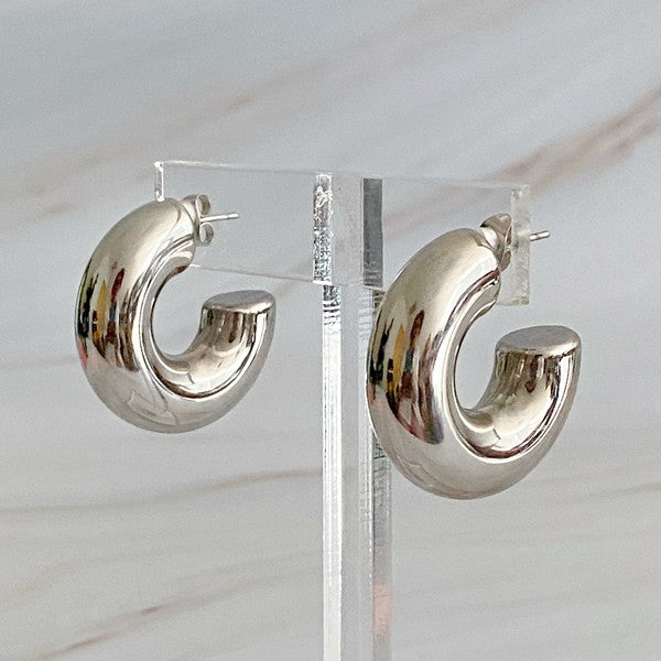 Polished Hoop Earrings