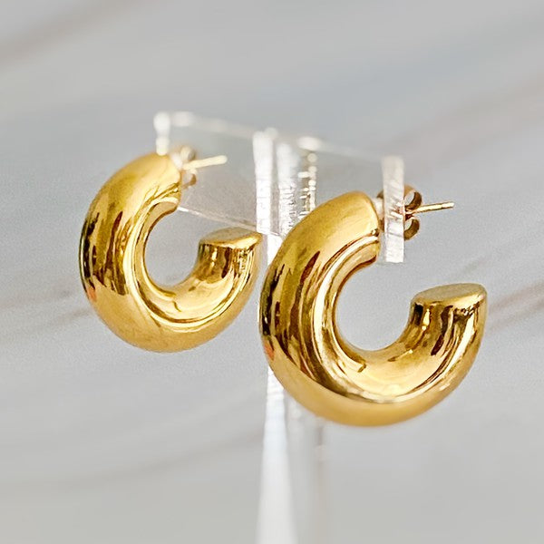 Polished Hoop Earrings