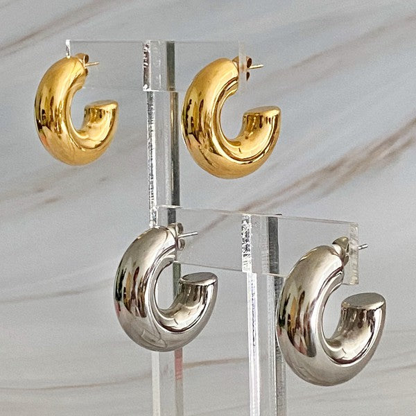 Polished Hoop Earrings