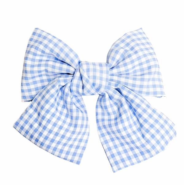 Gingham Bow Hair Clip