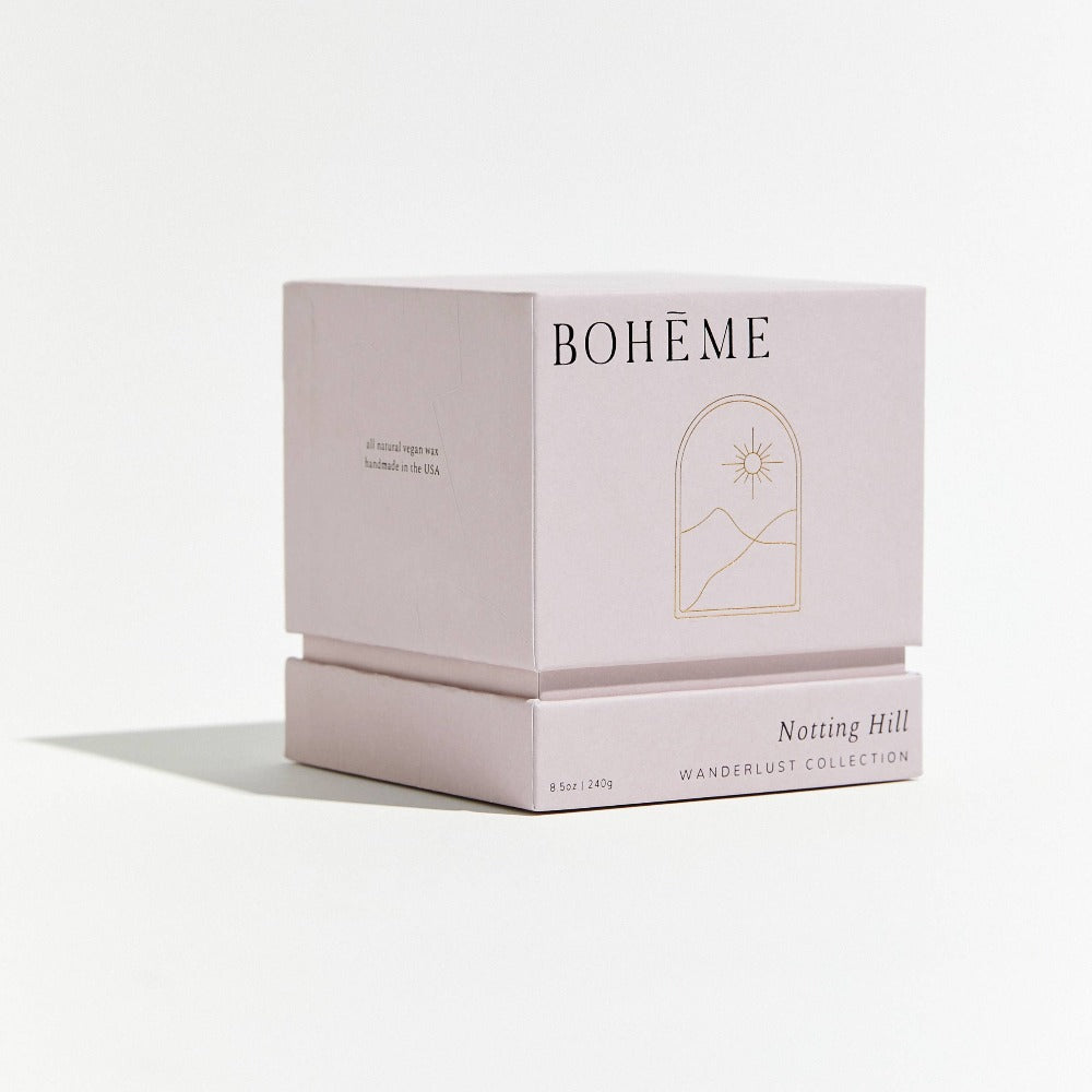 Notting Hill Boheme Scented Candle Packaging