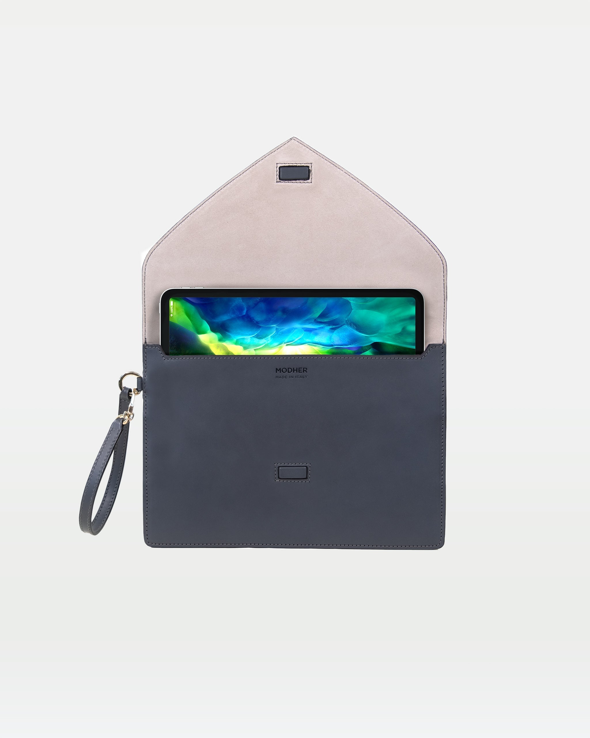 Envelope Clutch | Calfskin and Suede Leather