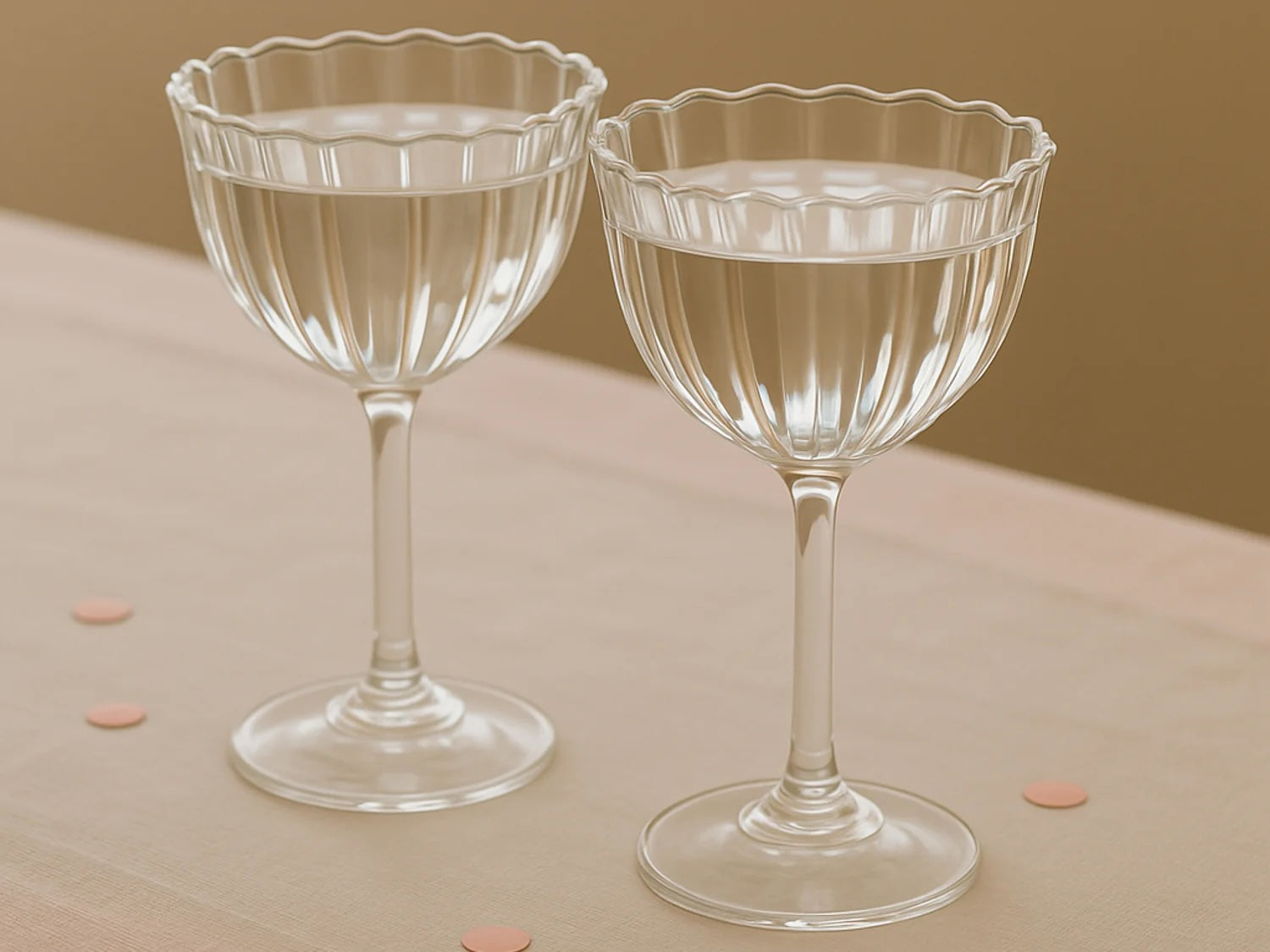 Kira Stemware Coupes, Set of 2