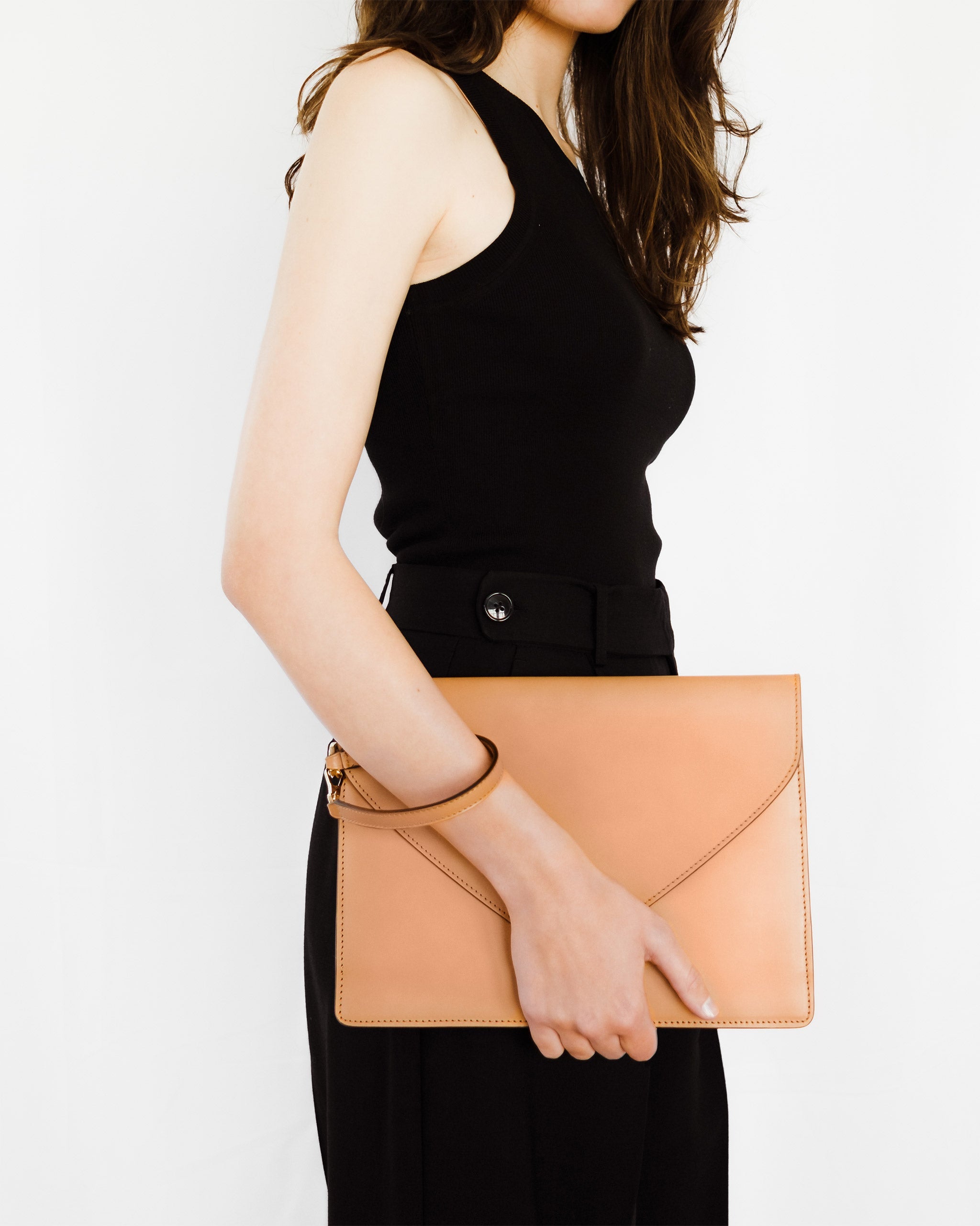 Envelope Clutch | Calfskin and Suede Leather