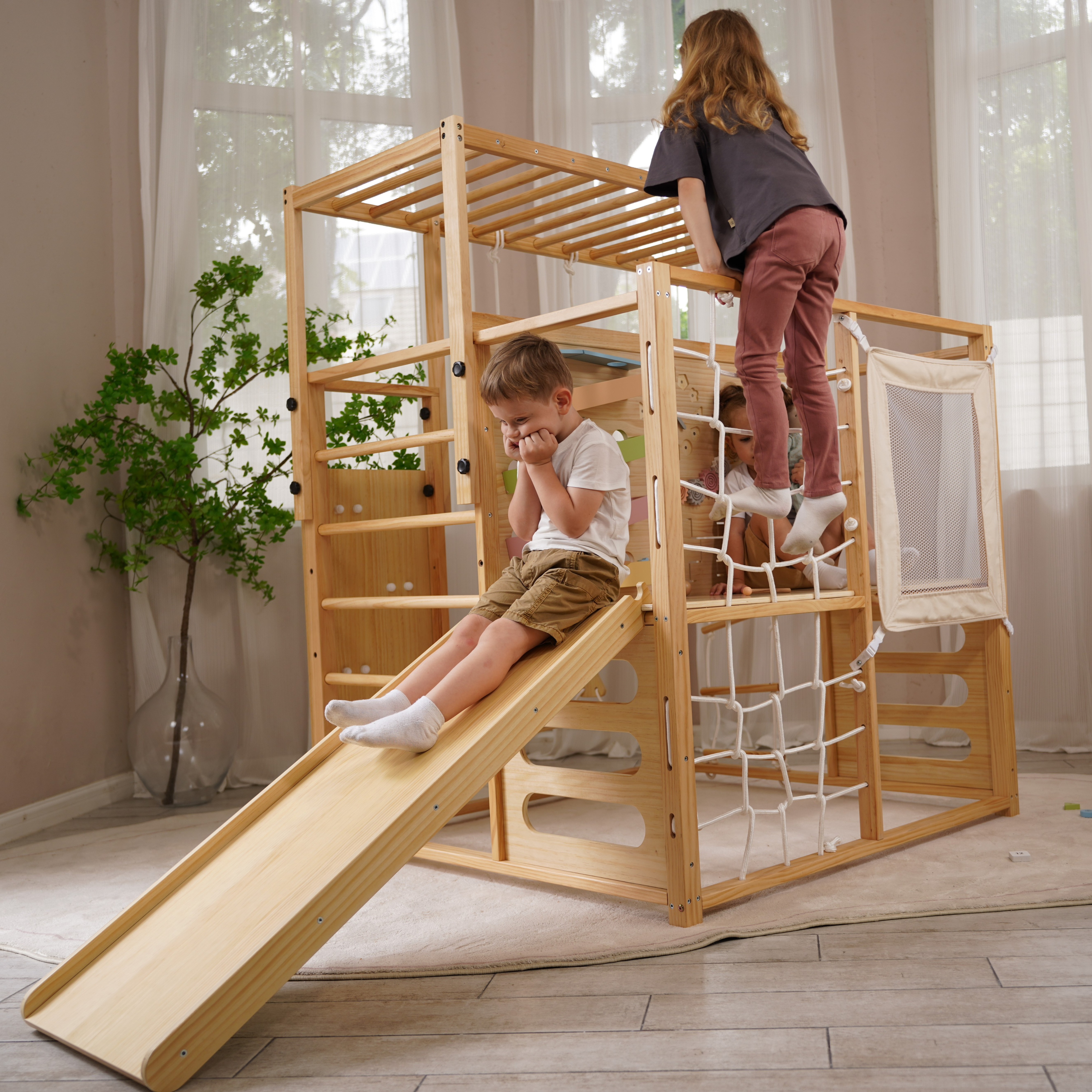 Avenlur Alpine Adventure Indoor Play Gym – Climber, Slide & Kids Activity Set