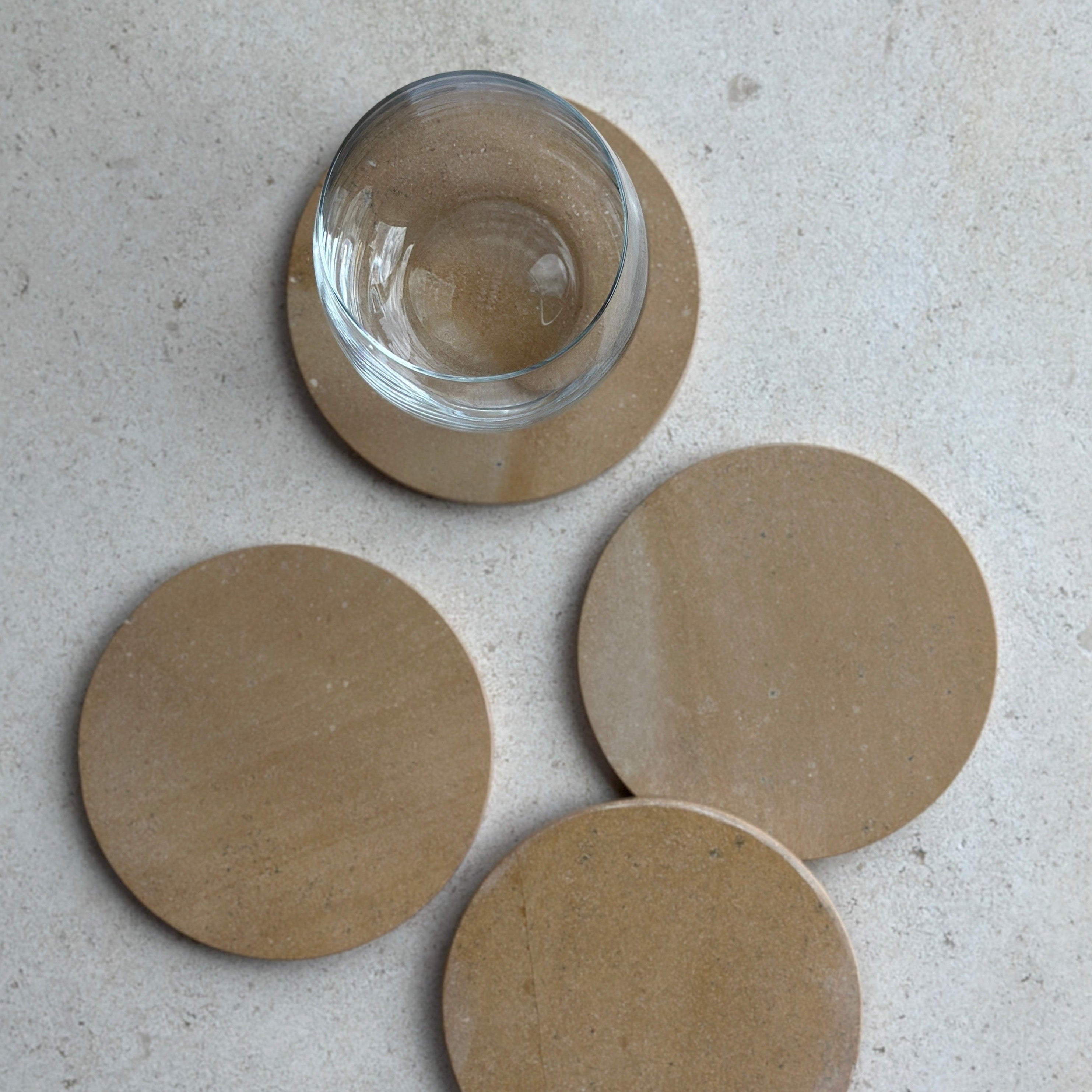 Oversized Coasters in Honeycomb