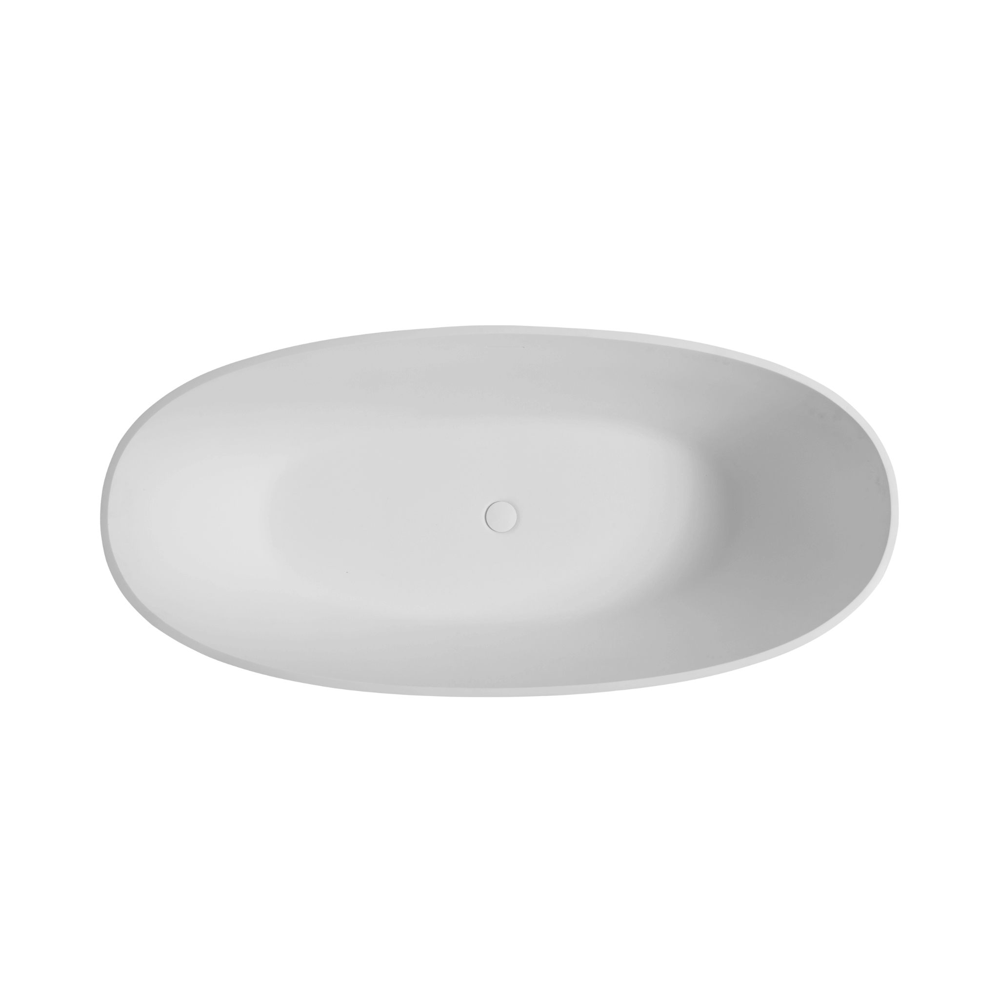 65" Luxury Freestanding Soaking Bathtub With Overflow And Pop-Up Drain