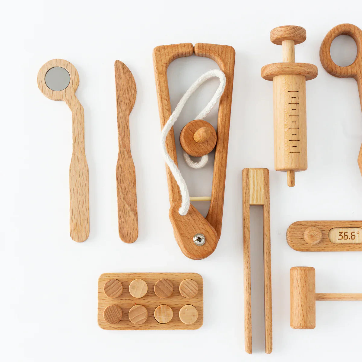 Wooden Doctor Pretend Play Set