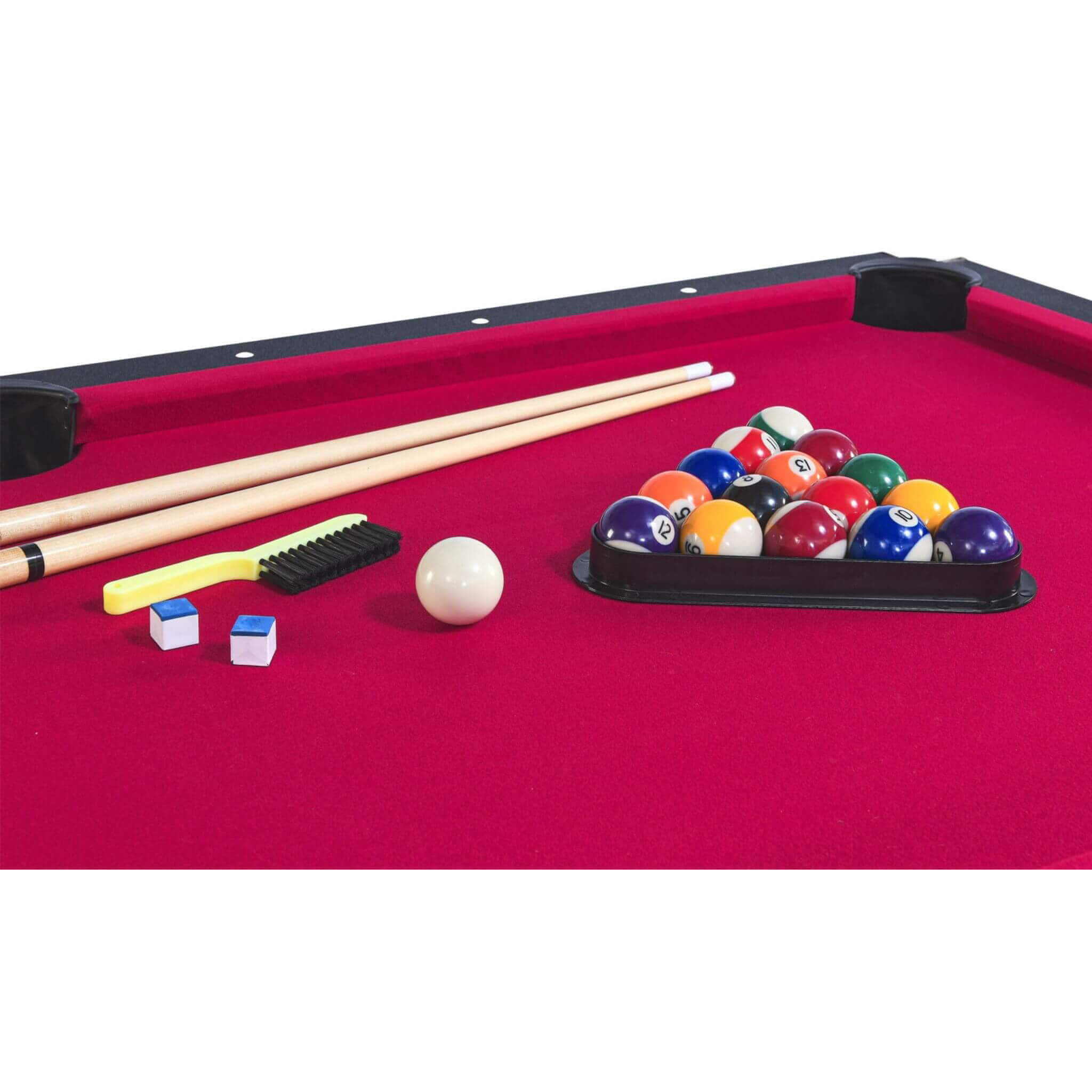 6FT Premium Wooden Multifunctional Pool Table With Table Tennis Top