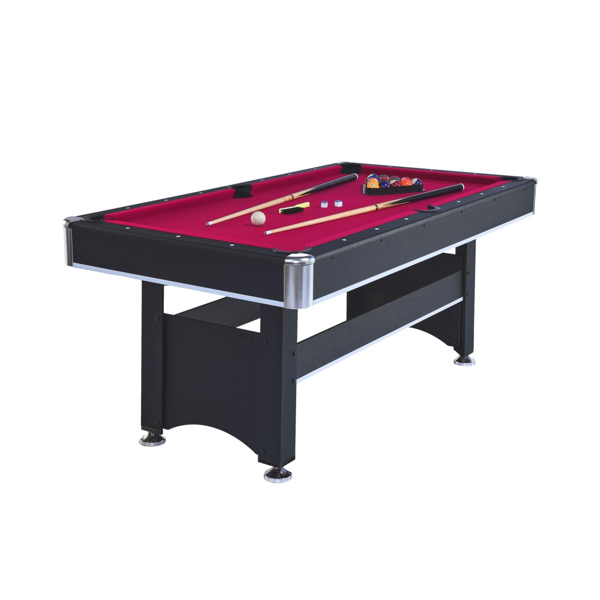 6FT Premium Wooden Multifunctional Pool Table With Table Tennis Top