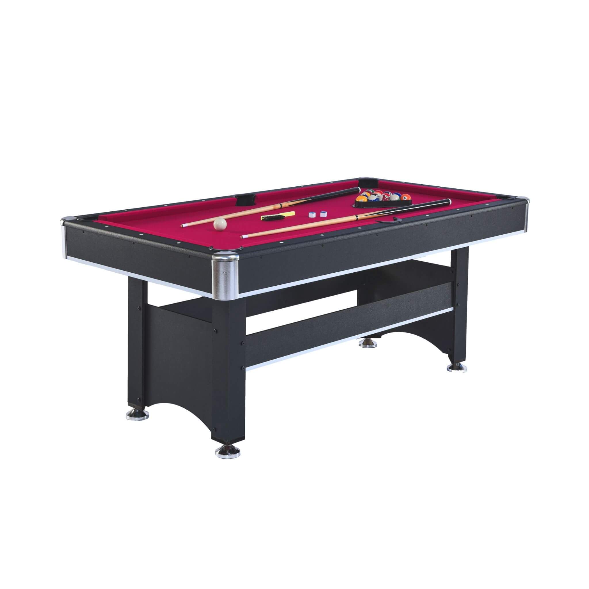 6FT Premium Wooden Multifunctional Pool Table With Table Tennis Top