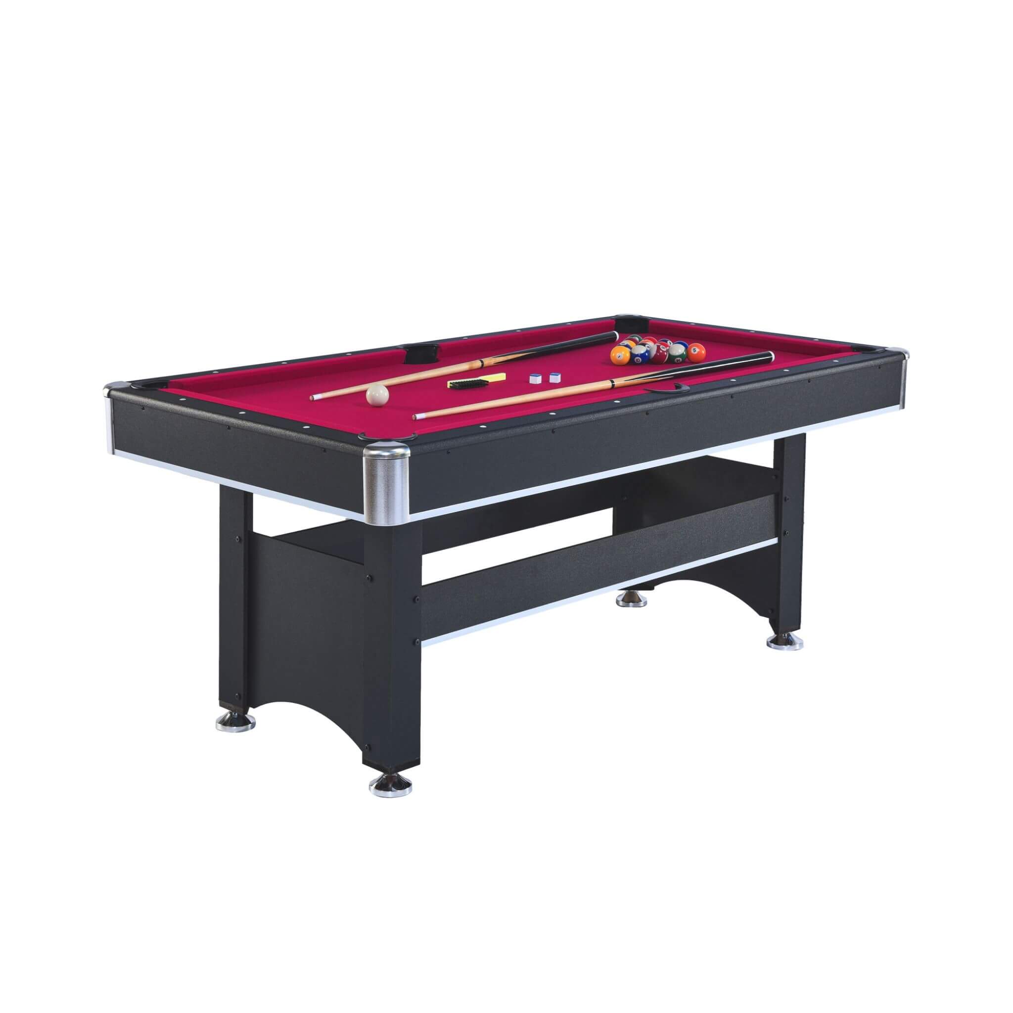 6FT Premium Wooden Multifunctional Pool Table With Table Tennis Top