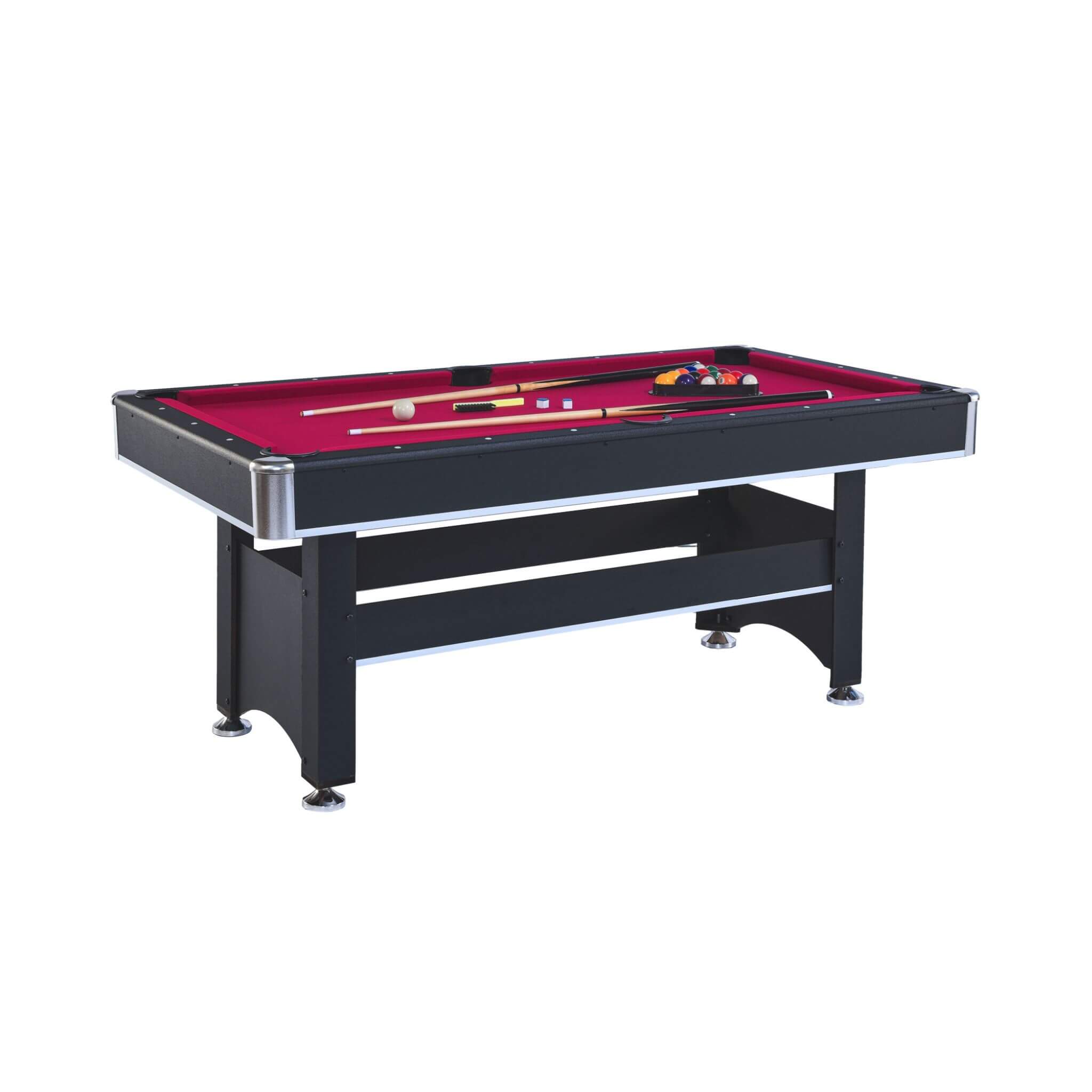6FT Premium Wooden Multifunctional Pool Table With Table Tennis Top