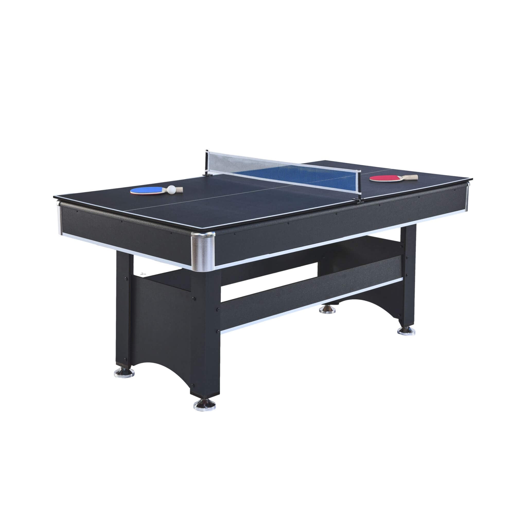 6FT Premium Wooden Multifunctional Pool Table With Table Tennis Top