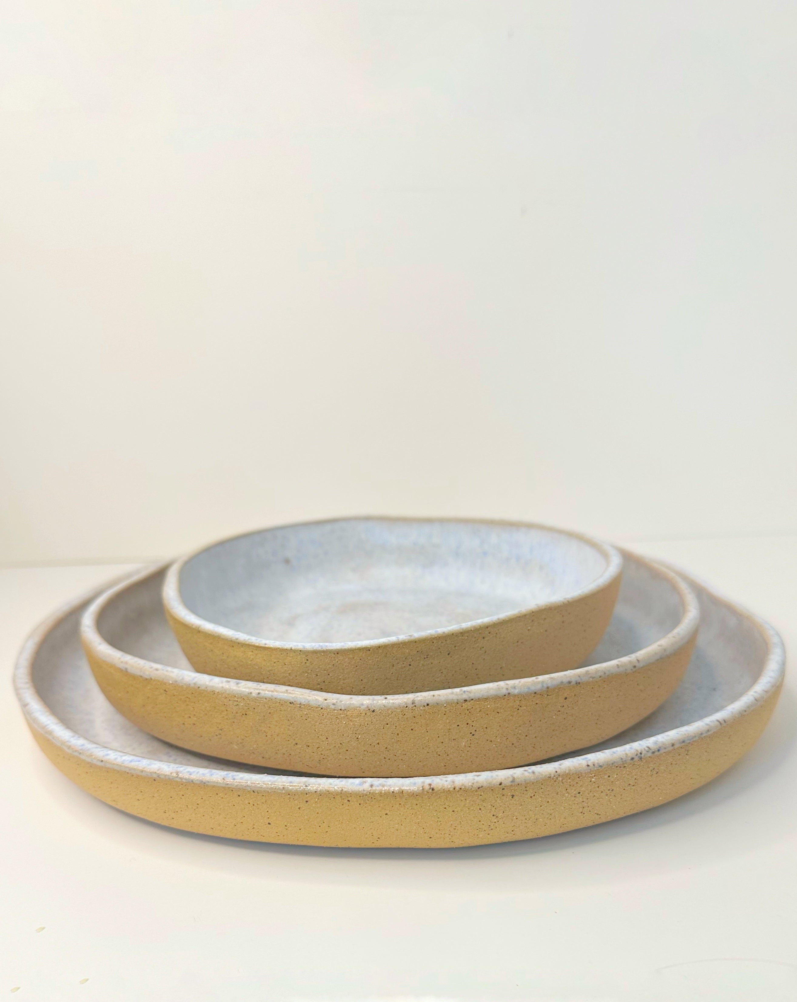 Ocean Sand Plates Set - Large, Medium & Small