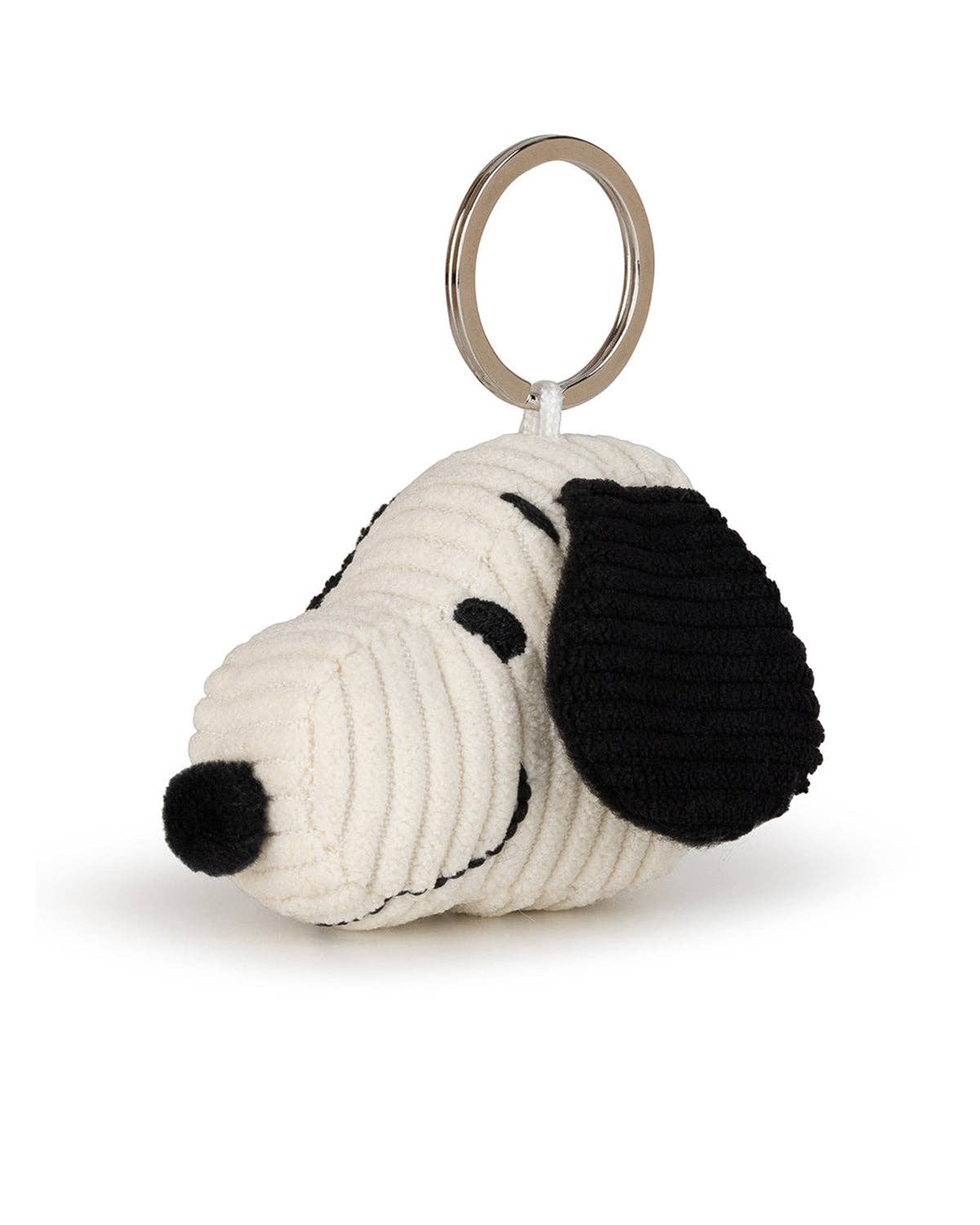 Peanuts Snoopy Head Plush Corduroy Keychain
