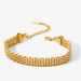 18K Gold-Plated Wide Chain Bracelet