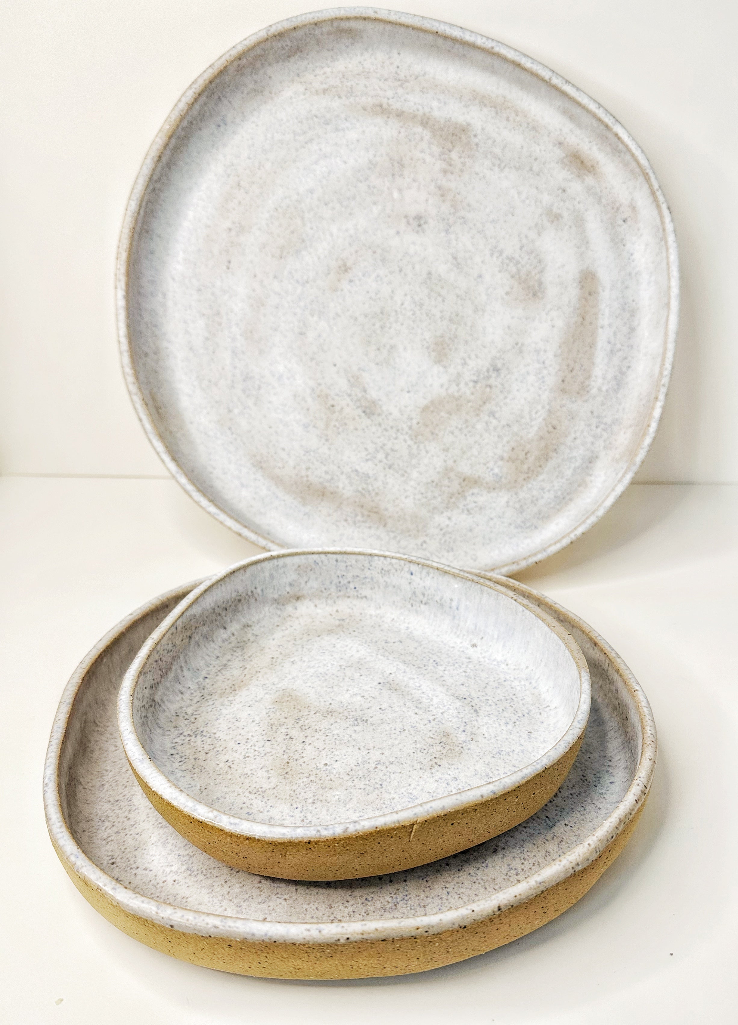 Ocean Sand Plates Set - Large, Medium & Small