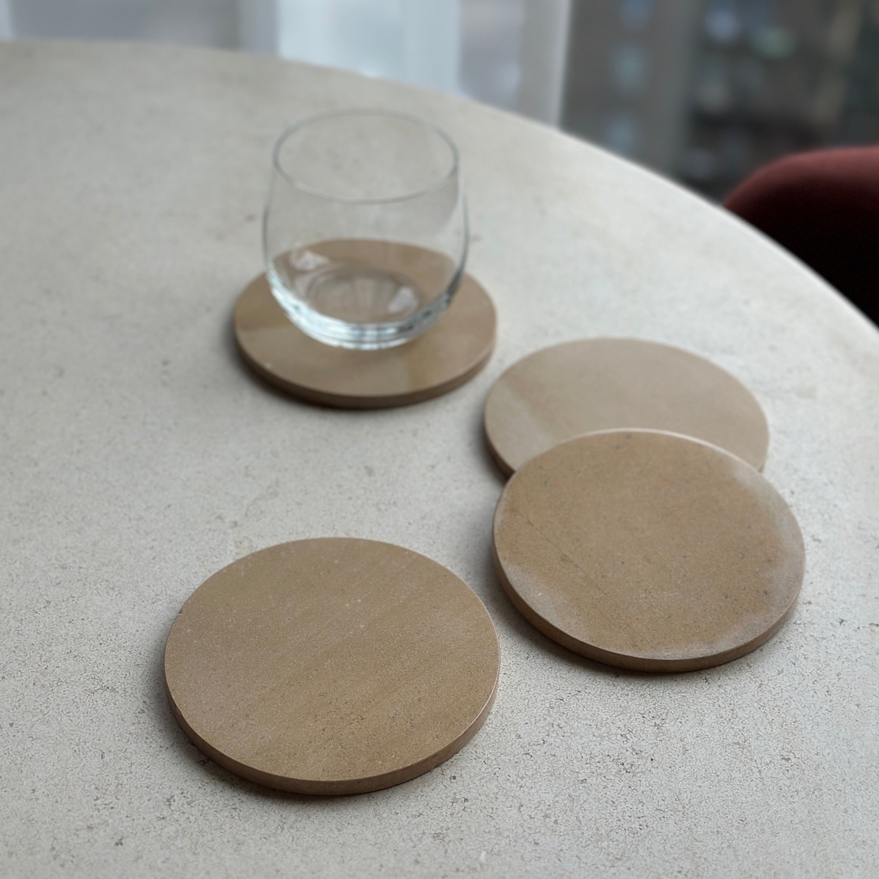 Oversized Coasters in Honeycomb
