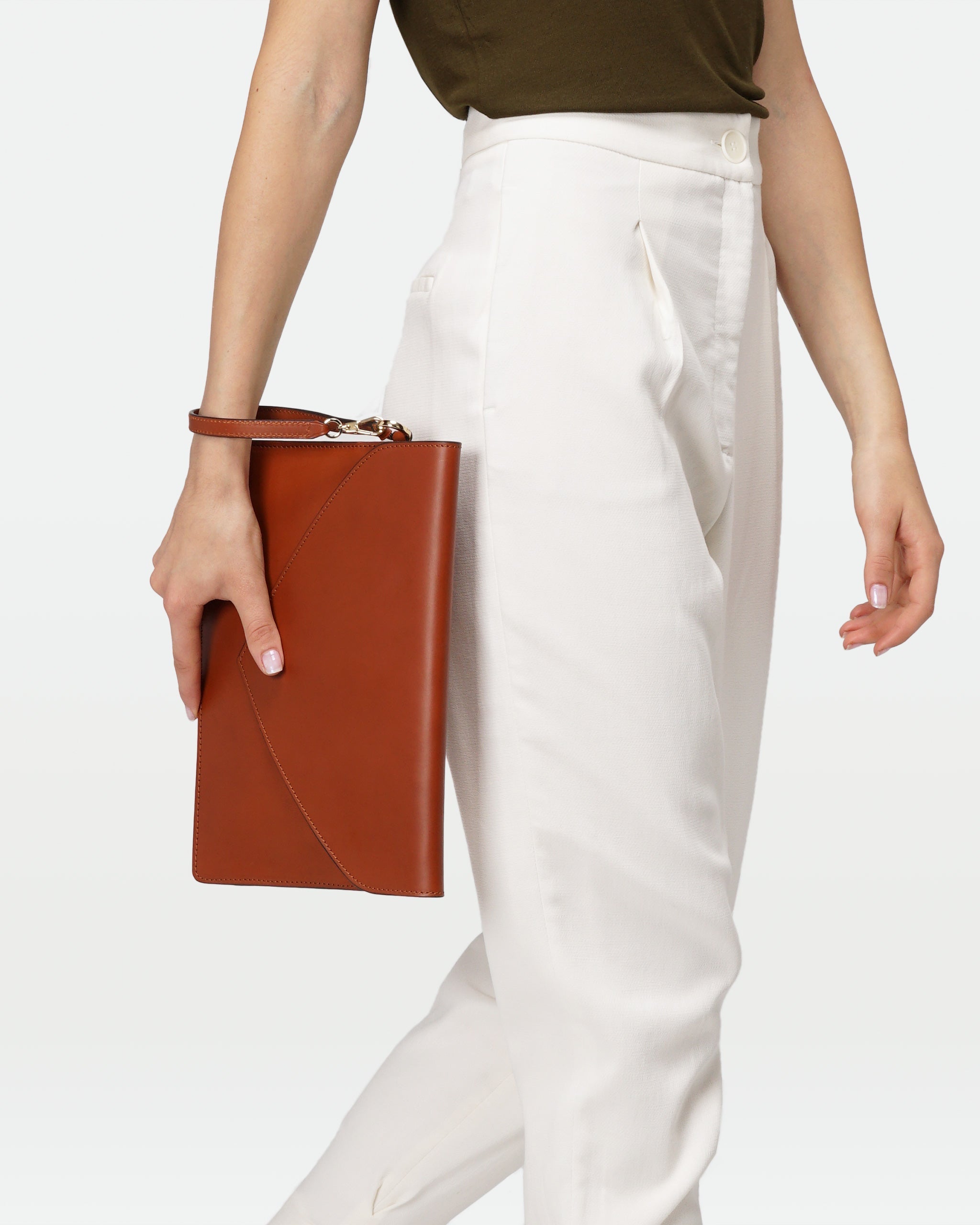 Envelope Clutch | Calfskin and Suede Leather