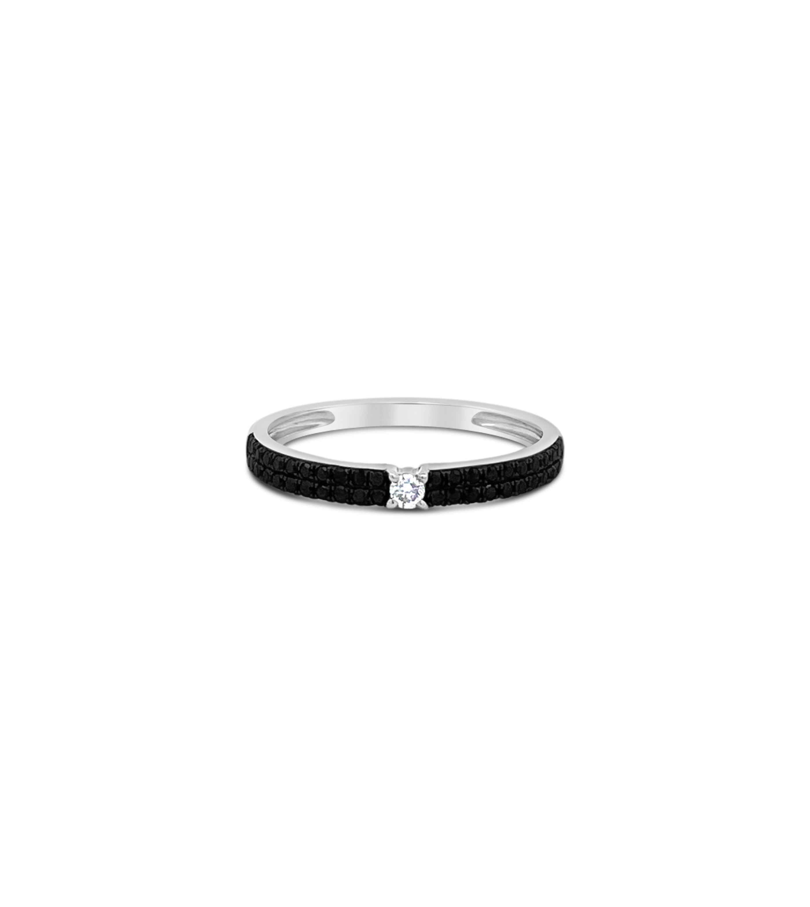 Black & White Diamond Ring