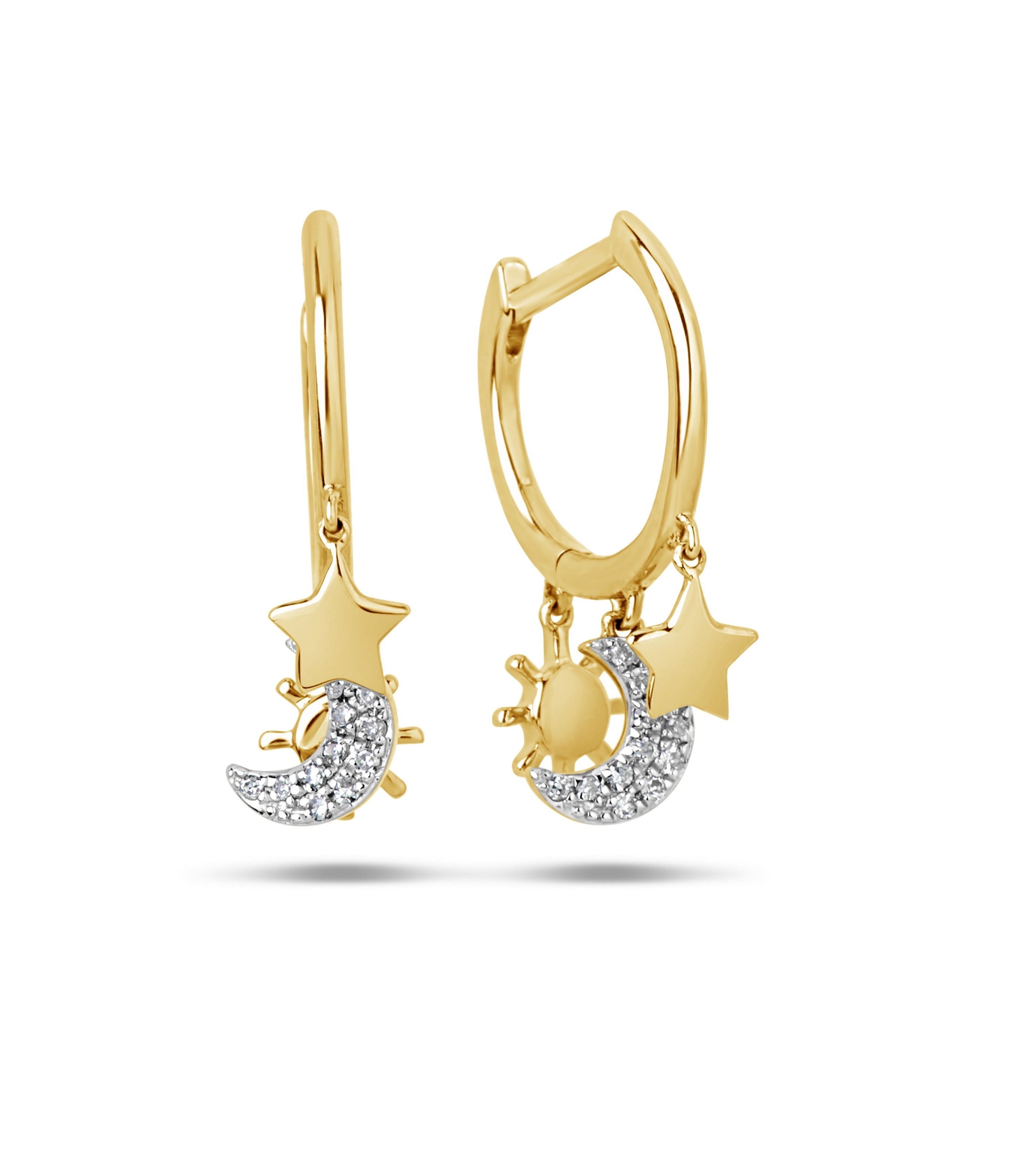 Diamond Celestial Huggie Earring