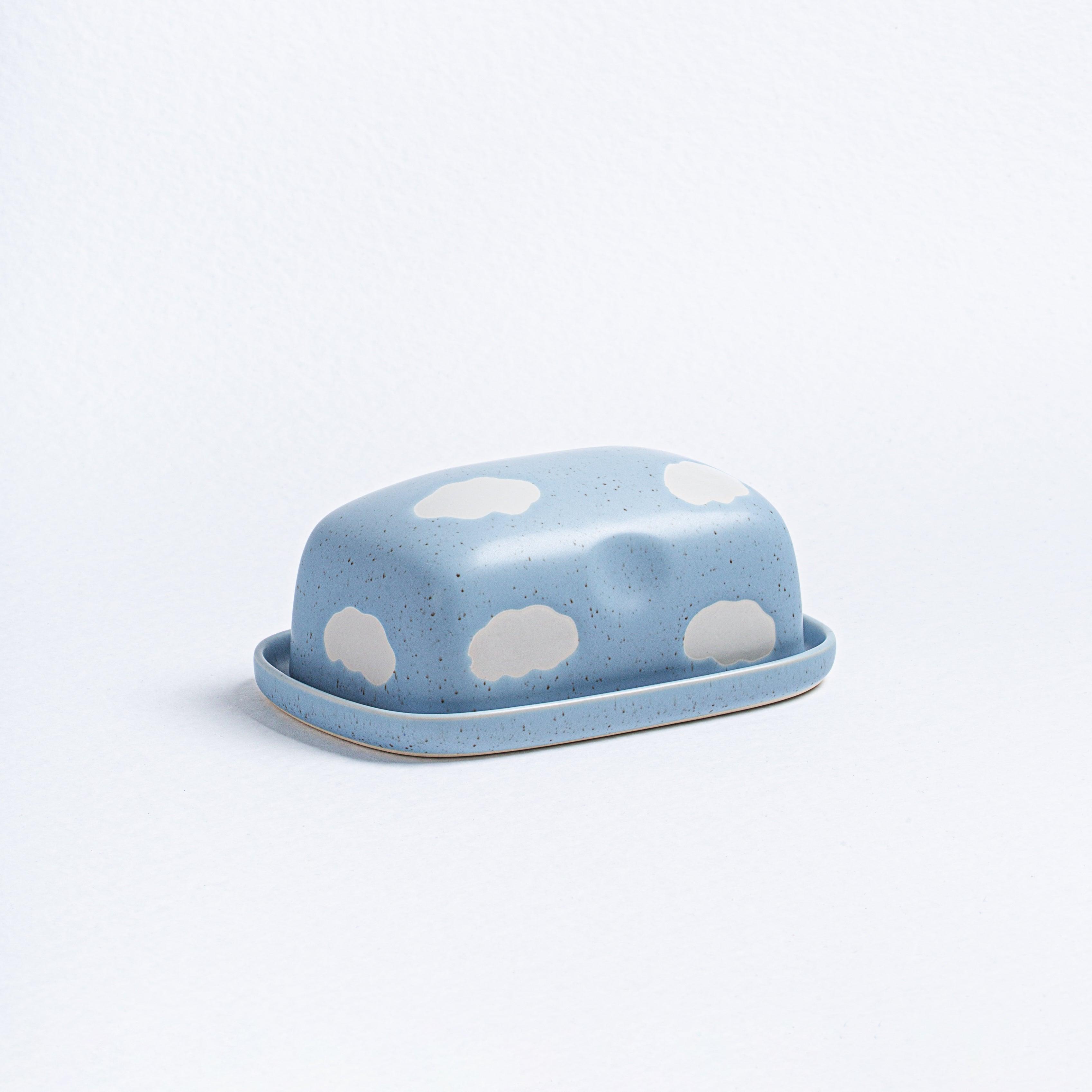 Cloud Blue Butter Dish