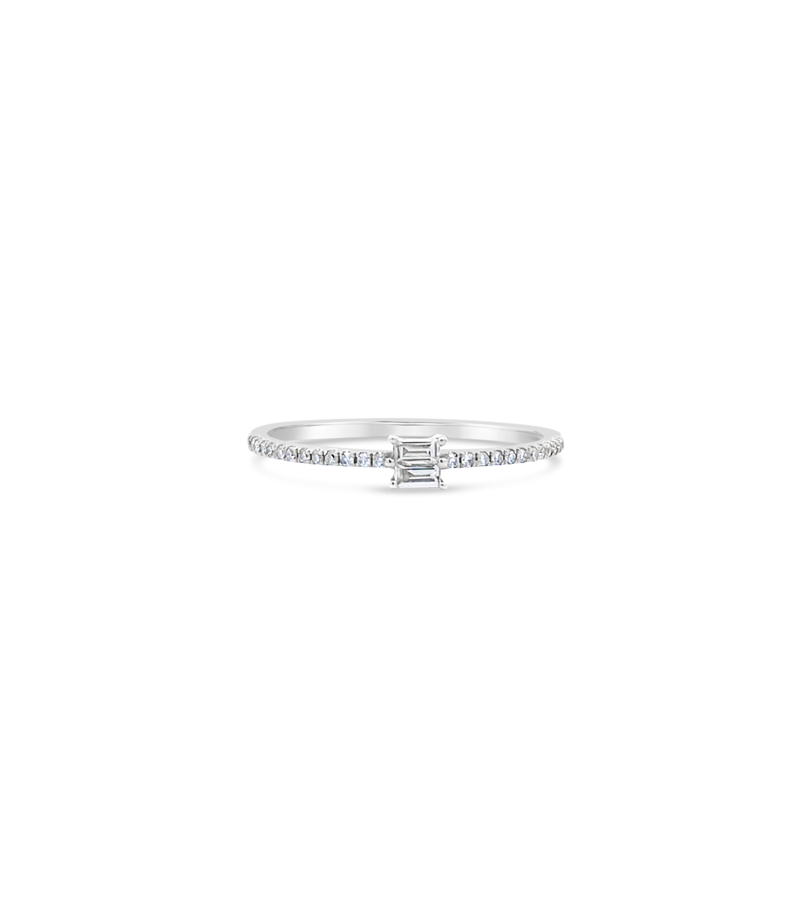 Diamond Baguette Stackable Ring