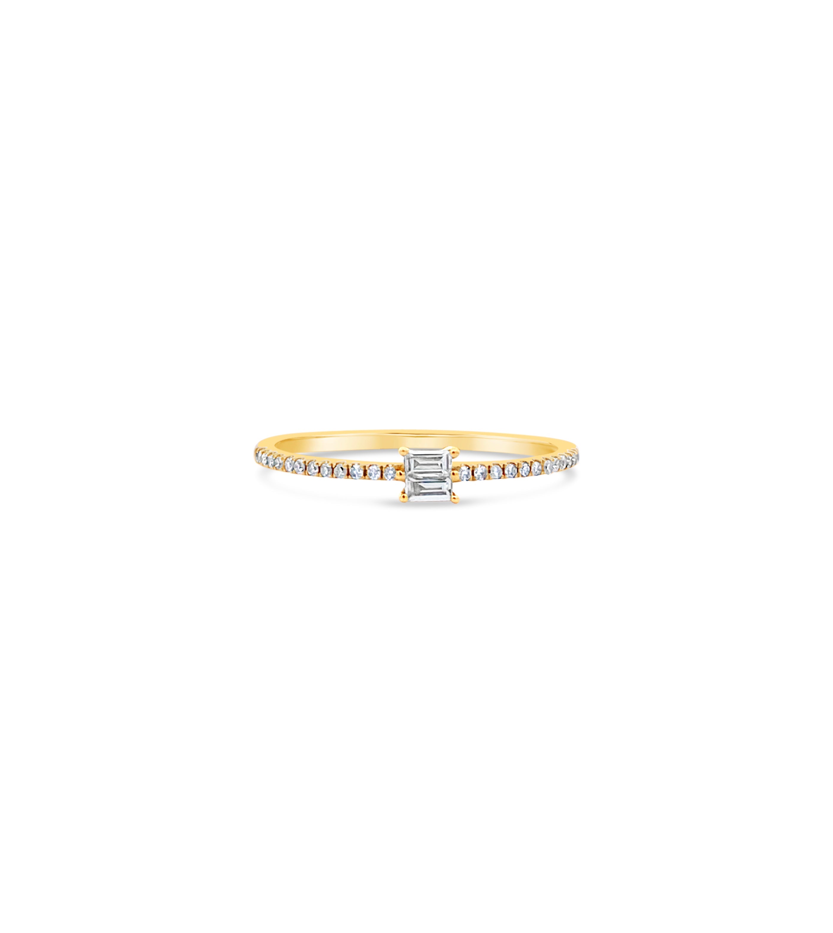 Diamond Baguette Stackable Ring