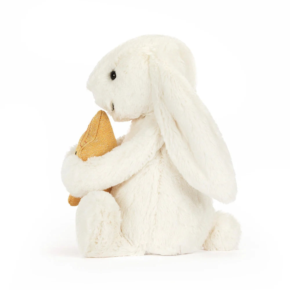 Jellycat Cream Bunny with Star Plush