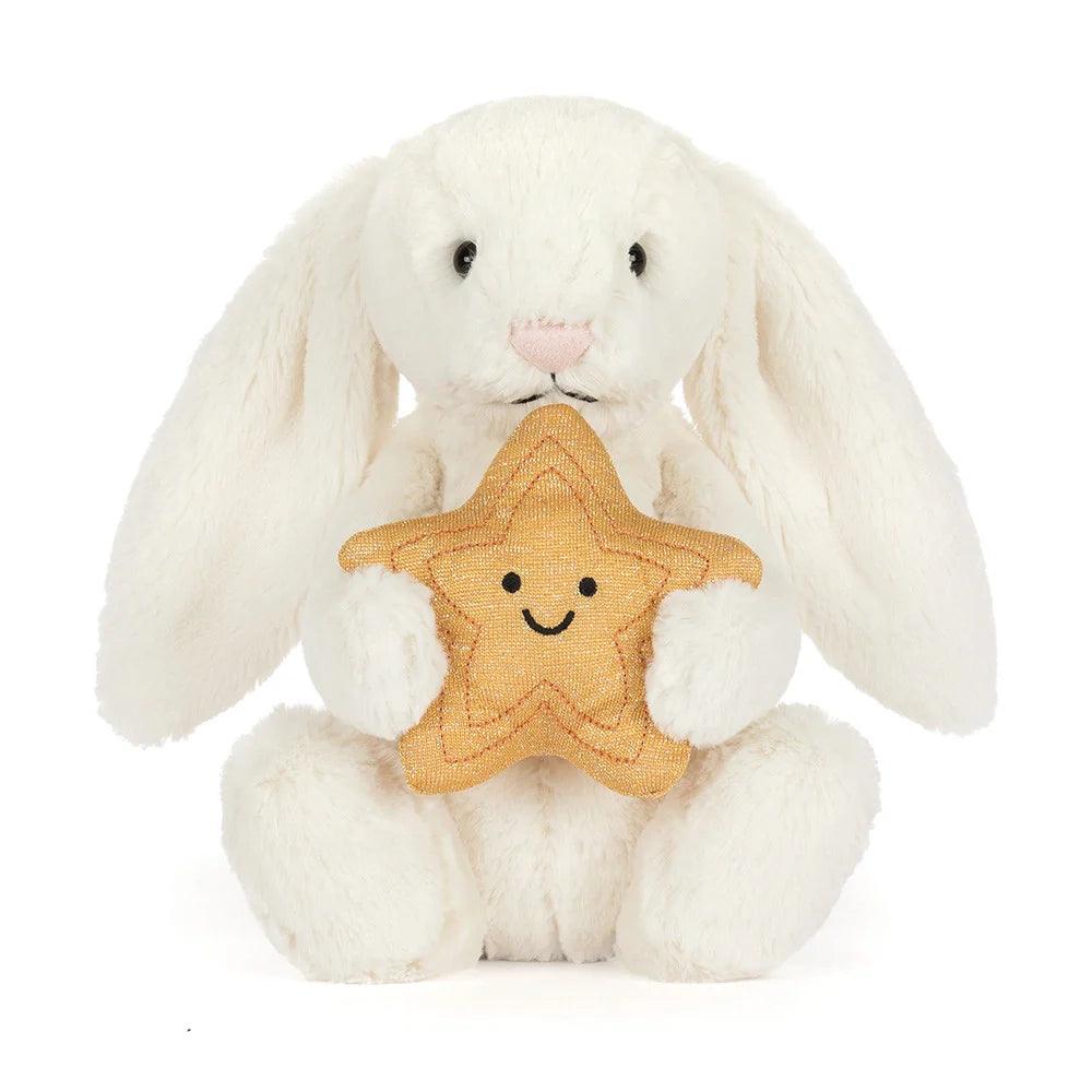 Jellycat Cream Bunny with Star Plush