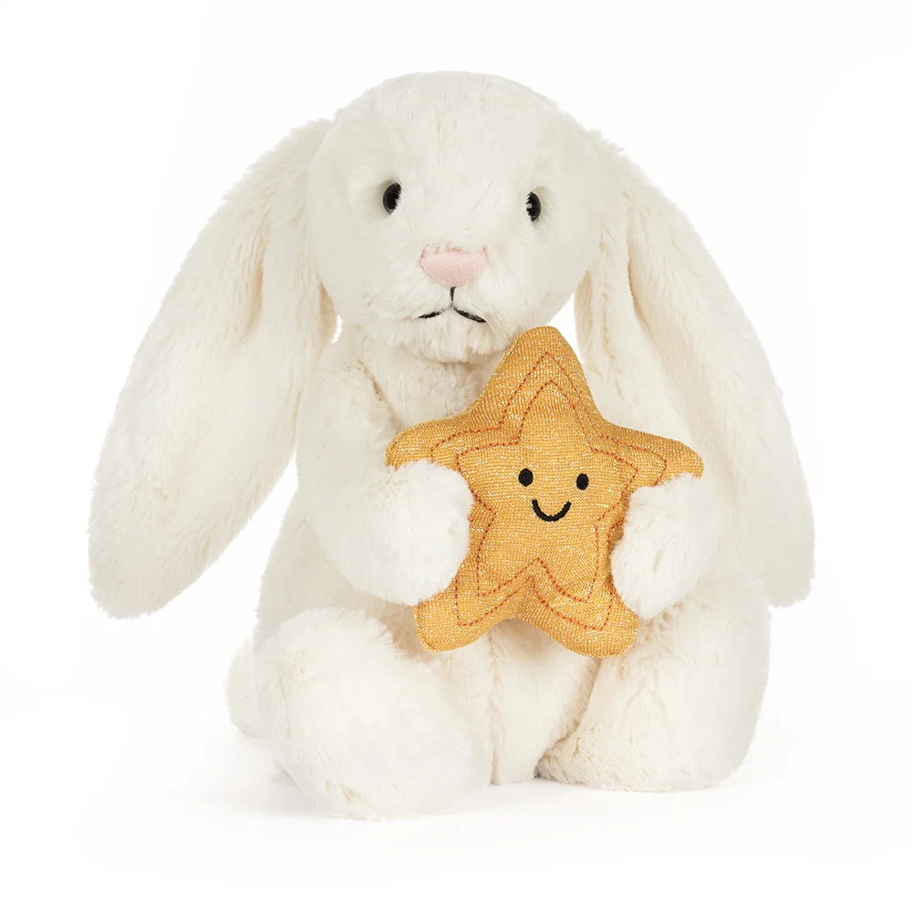Jellycat Cream Bunny with Star Plush