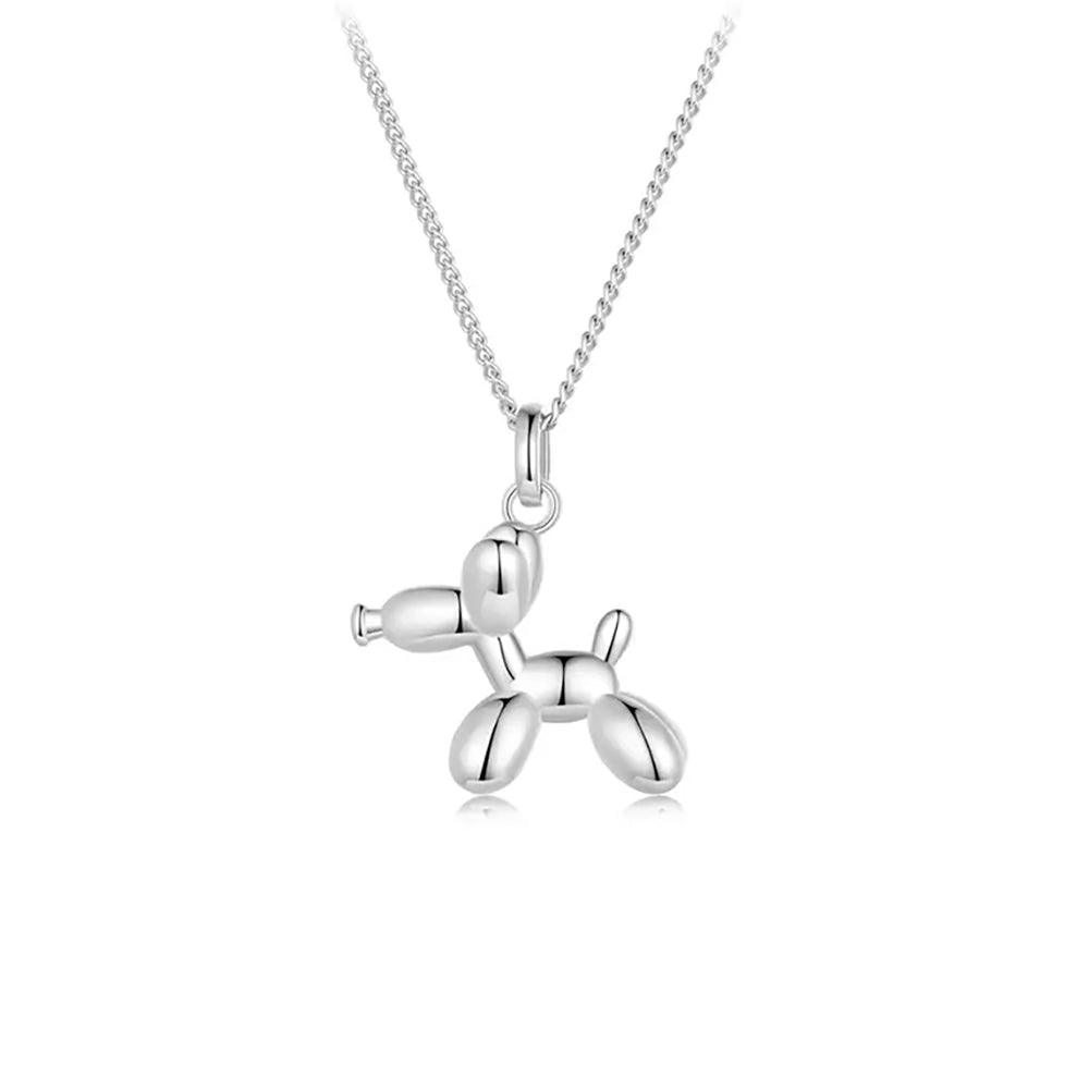 Little Balloon Dog Charm Necklace