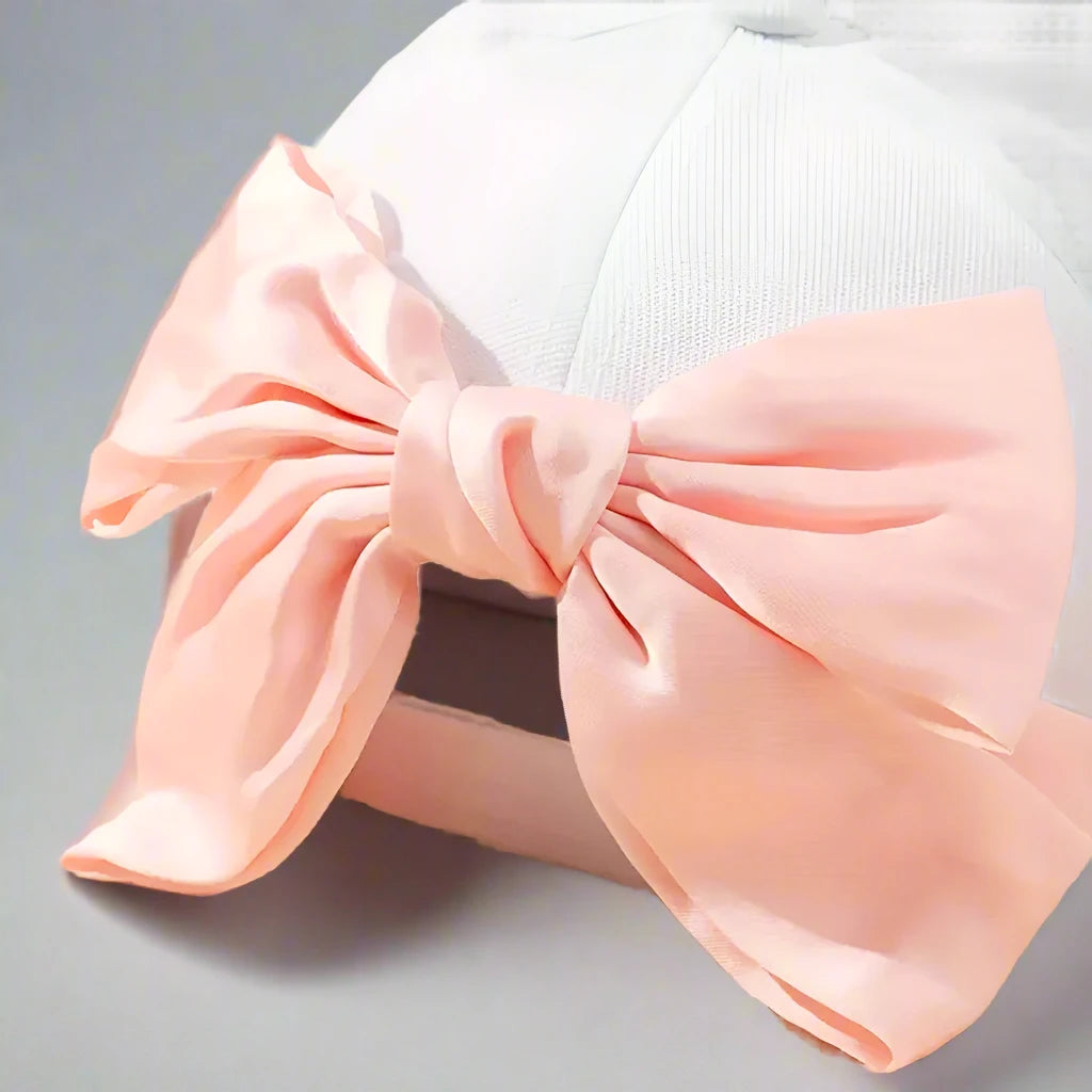 Satin Bow Baseball Hat