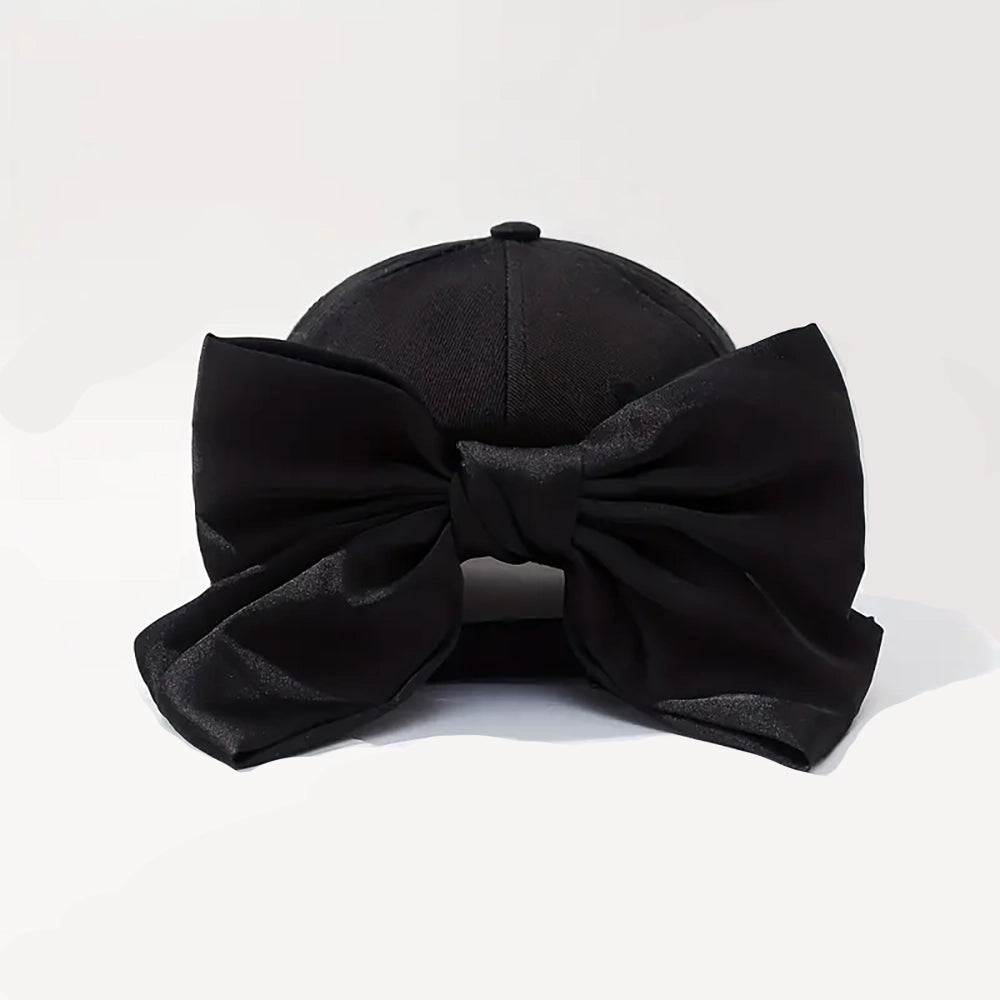 Satin Bow Baseball Hat