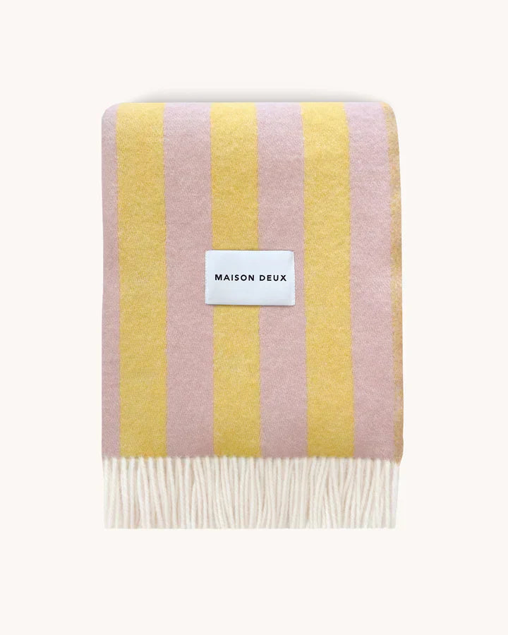 CANDY WRAP Blanket | Pink / Yellow