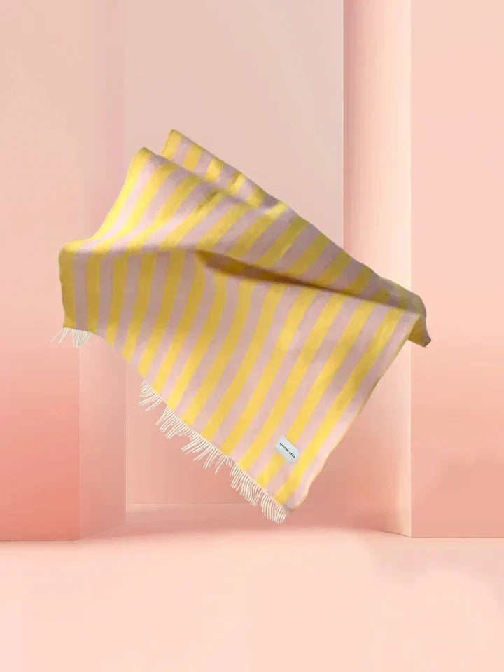 CANDY WRAP Blanket | Pink / Yellow