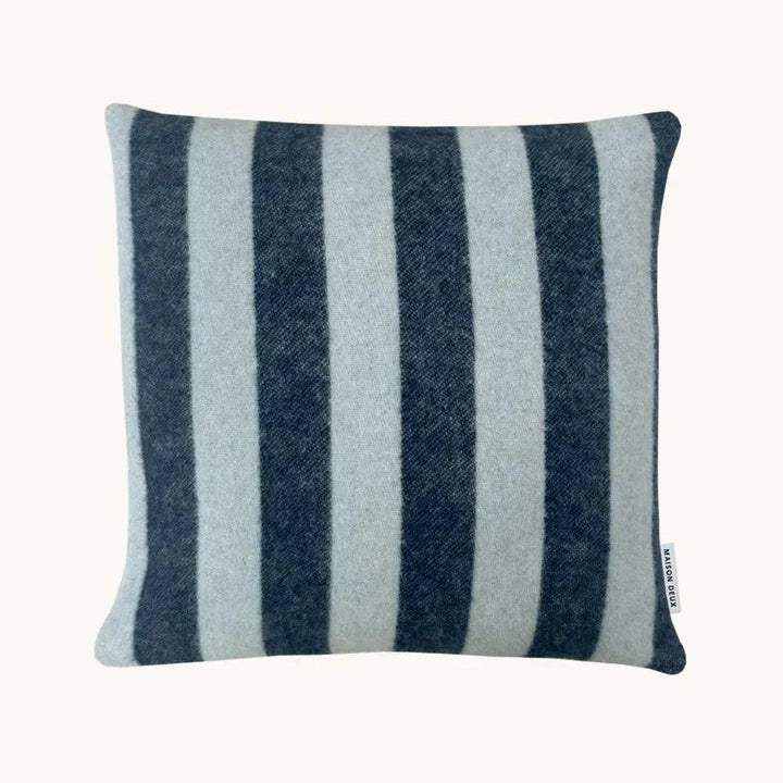 CANDY WRAP Pillow Cover | Navy / Ice Blue