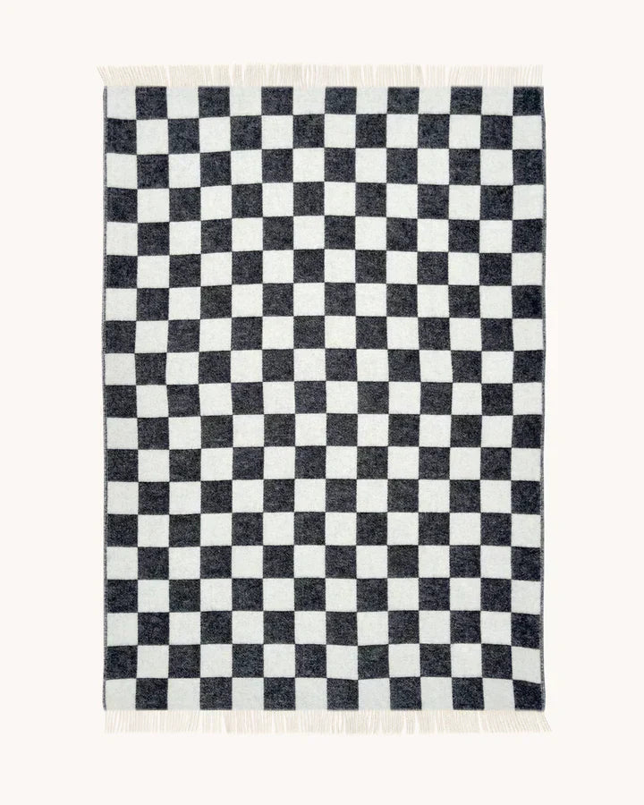 CHECKERBOARD Blanket | Black / White